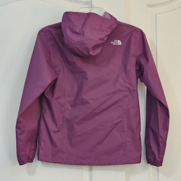 The North Face Purple Girls Jacket Medium 10-12 Dryvent Rain Coat Full Zip Hood - Picture 3 of 14